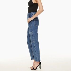 Agolde Cooper NWT High Rise Cargo Regulatio Blue Jeans Size 26 straight leg blue
